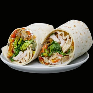 FALAFEL & HUMMUS WRAP (V) (VG)